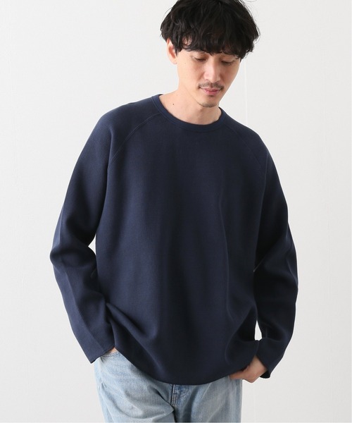 417 EDIFICE（フォーワンセブンエディフィス）の「【fosterr / フォスター】COTTON THERMAL / コットンサーマル（Tシャツ/カットソー・メンズ・チャコールグレー/ベージュ/ネイビー/アイボリー・MEDIUM/LARGE）」の8枚目の写真