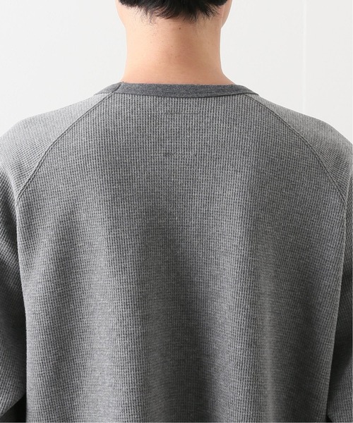 417 EDIFICE（フォーワンセブンエディフィス）の「【fosterr / フォスター】COTTON THERMAL / コットンサーマル（Tシャツ/カットソー・メンズ・チャコールグレー/ベージュ/ネイビー/アイボリー・MEDIUM/LARGE）」の14枚目の写真