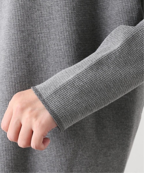 417 EDIFICE（フォーワンセブンエディフィス）の「【fosterr / フォスター】COTTON THERMAL / コットンサーマル（Tシャツ/カットソー・メンズ・チャコールグレー/ベージュ/ネイビー/アイボリー・MEDIUM/LARGE）」の16枚目の写真