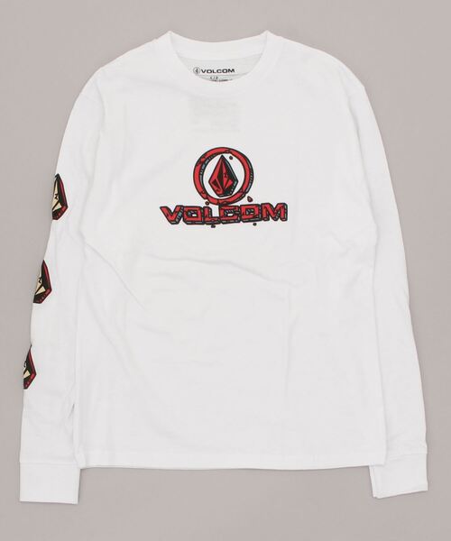 VOLCOM(ボルコム)の「【VOLCOM】MONOLITH L/S TEE YOUTH(Tシャツ/カットソー・キッズ・ホワイト・LARGE/MEDIUM/SMALL)」の1枚目の写真