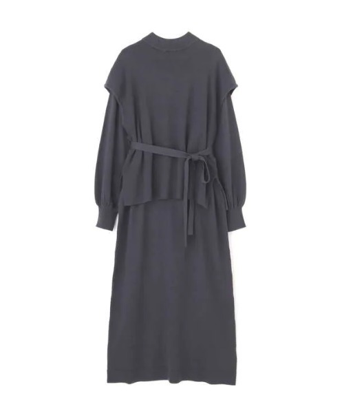 N.（N. Natural Beauty Basic）（エヌエヌナチュラルビューティーベーシック）の「◆ニットベスト＆ワンピースセット（ワンピース・レディース・チャコールグレー/グレイッシュベージュ/ブルー・MEDIUM）」の18枚目の写真