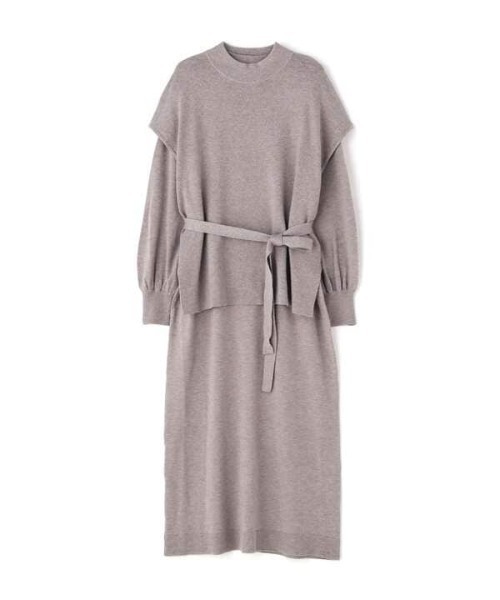 N.（N. Natural Beauty Basic）（エヌエヌナチュラルビューティーベーシック）の「◆ニットベスト＆ワンピースセット（ワンピース・レディース・チャコールグレー/グレイッシュベージュ/ブルー・MEDIUM）」の20枚目の写真