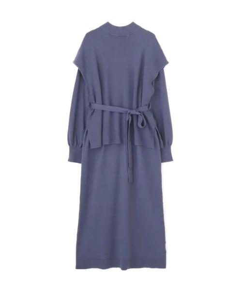 N.（N. Natural Beauty Basic）（エヌエヌナチュラルビューティーベーシック）の「◆ニットベスト＆ワンピースセット（ワンピース・レディース・チャコールグレー/グレイッシュベージュ/ブルー・MEDIUM）」の22枚目の写真