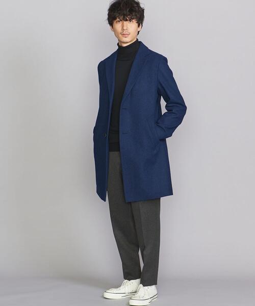 BEAUTY&YOUTH UNITED ARROWS（ビューティーアンドユースユナイテッドアローズ）の「BY スタンド ツイル 1P ワイド テーパード アンクル パンツ（スラックス・メンズ・ブラック/ダークグレー/ダークブラウン・L/XL/M/S）」の4枚目の写真