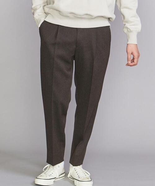 BEAUTY&YOUTH UNITED ARROWS（ビューティーアンドユースユナイテッドアローズ）の「BY スタンド ツイル 1P ワイド テーパード アンクル パンツ（スラックス・メンズ・ブラック/ダークグレー/ダークブラウン・L/XL/M/S）」の8枚目の写真