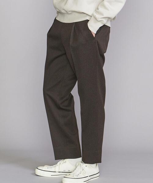 BEAUTY&YOUTH UNITED ARROWS(ビューティーアンドユースユナイテッドアローズ)の「BY スタンド ツイル 1P ワイド テーパード アンクル パンツ(スラックス・メンズ・ブラック/ダークブラウン/ダークグレー・S/M/L/XL)」の18枚目の写真