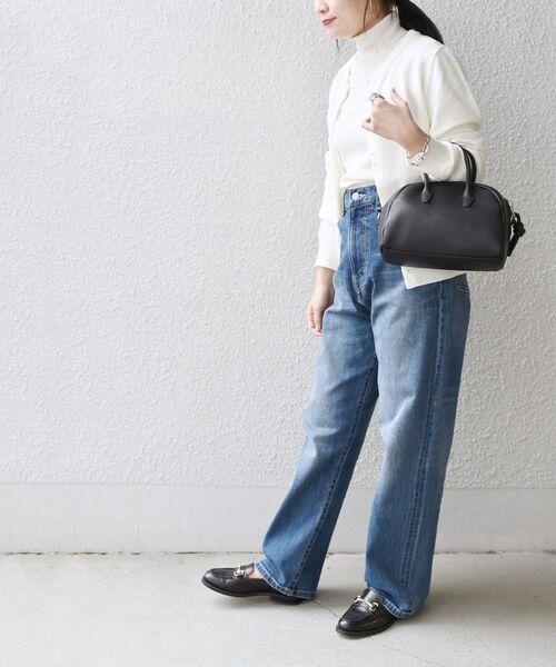 SHIPS（シップス）の「*〈手洗い可能〉パールモチーフボタンカーディガン◆（カーディガン/ボレロ・レディース・ブラック/ネイビー/オフホワイト/ライトオリーブ・ONE SIZE）」の22枚目の写真