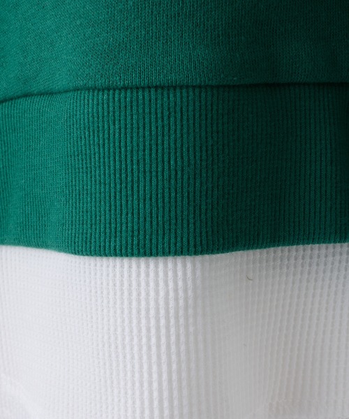 CIAOPANIC TYPY(チャオパニックティピー)の「【KIDS】カレッジレイヤード風プルオーバー(Tシャツ/カットソー・キッズ・グレー/グリーン/アイボリー/パープル・MEDIUM/LARGE/X-LARGE/XX-LARGE/SMALL)」の12枚目の写真