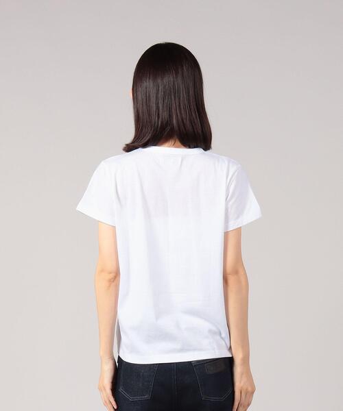 agnes b.(アニエスベー)の「WEB限定 SDF0 TS ロゴTシャツ(Tシャツ/カットソー・レディース・ホワイト・1/2/3)」の2枚目の写真