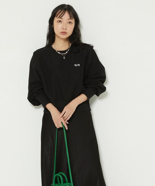 FREAK'S STORE（フリークスストア）の「TOWN CRAFT × FREAK'S STORE/タウンクラフト 　別注 ショートスウェット【一部WEB限定】（スウェット・レディース・グリーン/ブラック/ネイビー/グレー/オフホワイト・ﾌﾘ-）」の13枚目の写真