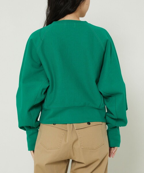 FREAK'S STORE（フリークスストア）の「TOWN CRAFT × FREAK'S STORE/タウンクラフト 　別注 ショートスウェット【一部WEB限定】（スウェット・レディース・グリーン/ブラック/ネイビー/グレー/オフホワイト・ﾌﾘ-）」の11枚目の写真