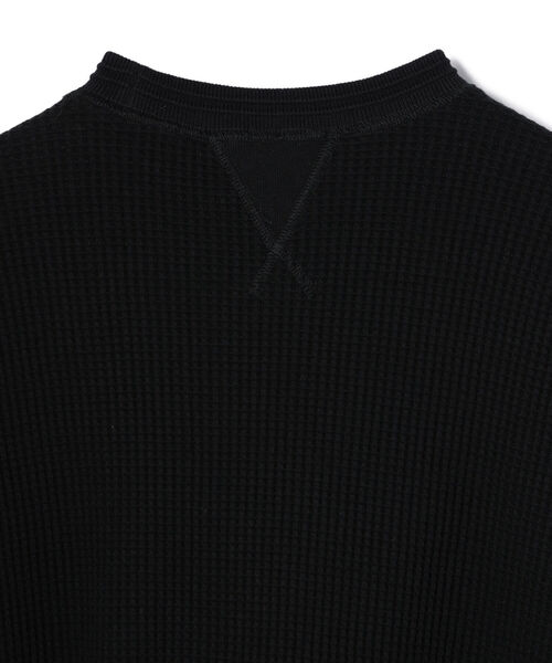 Toironier（トワロニエ）の「Toironier/トワロニエ/Tucker Waffle/タッカーワッフル（Tシャツ/カットソー・メンズ・ブラック/ホワイト・2/1）」の5枚目の写真