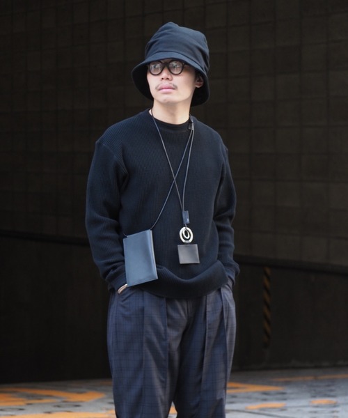 Toironier（トワロニエ）の「Toironier/トワロニエ/Tucker Waffle/タッカーワッフル（Tシャツ/カットソー・メンズ・ブラック/ホワイト・2/1）」の2枚目の写真