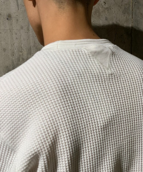 Toironier（トワロニエ）の「Toironier/トワロニエ/Tucker Waffle/タッカーワッフル（Tシャツ/カットソー・メンズ・ブラック/ホワイト・2/1）」の10枚目の写真