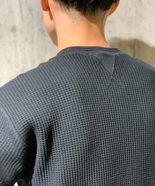 Toironier（トワロニエ）の「Toironier/トワロニエ/Tucker Waffle/タッカーワッフル（Tシャツ/カットソー・メンズ・ブラック/ホワイト・2/1）」の19枚目の写真