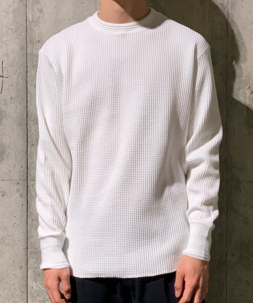 Toironier（トワロニエ）の「Toironier/トワロニエ/Tucker Waffle/タッカーワッフル（Tシャツ/カットソー・メンズ・ブラック/ホワイト・2/1）」の8枚目の写真