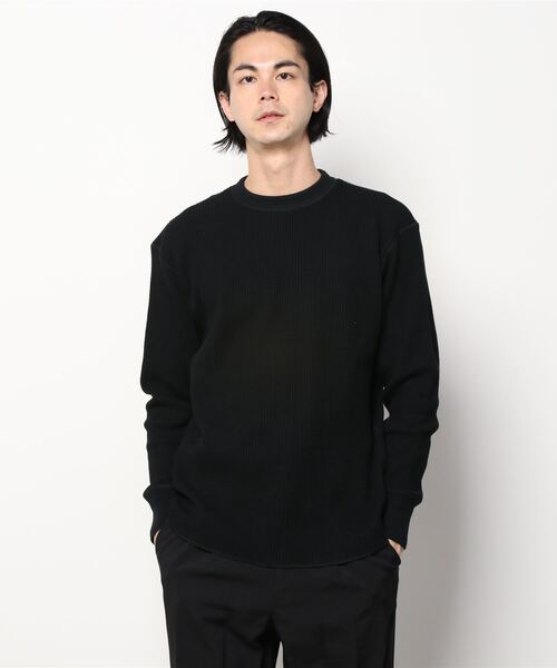 Toironier（トワロニエ）の「Toironier/トワロニエ/Tucker Waffle/タッカーワッフル（Tシャツ/カットソー・メンズ・ブラック/ホワイト・2/1）」の13枚目の写真