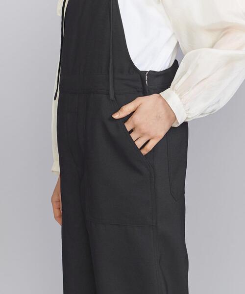BEAUTY&YOUTH UNITED ARROWS（ビューティーアンドユースユナイテッドアローズ）の「BY バックサテン オーバーオール -ウォッシャブル-（サロペット/オーバーオール・レディース・ブラック/ナチュラル・S/M）」の6枚目の写真