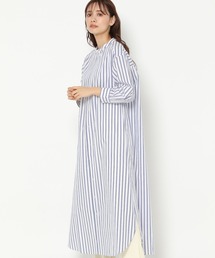 mysty woman | ストライプシャツワンピース 269032(ワンピース)