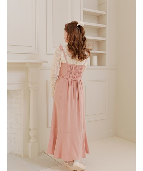 Areeam（アリーム）の「肩フリルハイウエストジャンスカ（ジャンパースカート・レディース・ピンク/チェック/ライトブルー・FREE）」の15枚目の写真