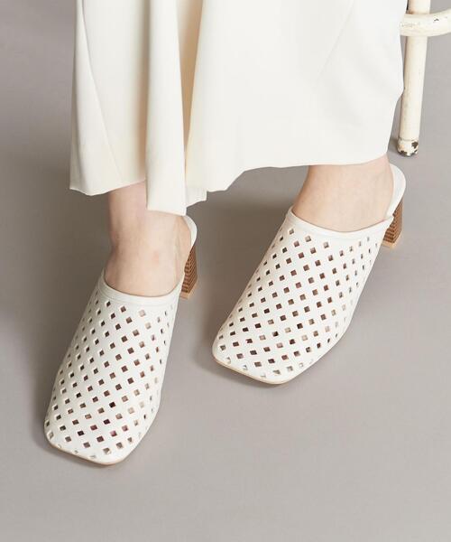 BEAUTY&YOUTH UNITED ARROWS(ビューティーアンドユースユナイテッドアローズ)の「BY カットワーク ミュール(サンダル・レディース・オフホワイト/ブラック・37h/36/36h/37)」の11枚目の写真