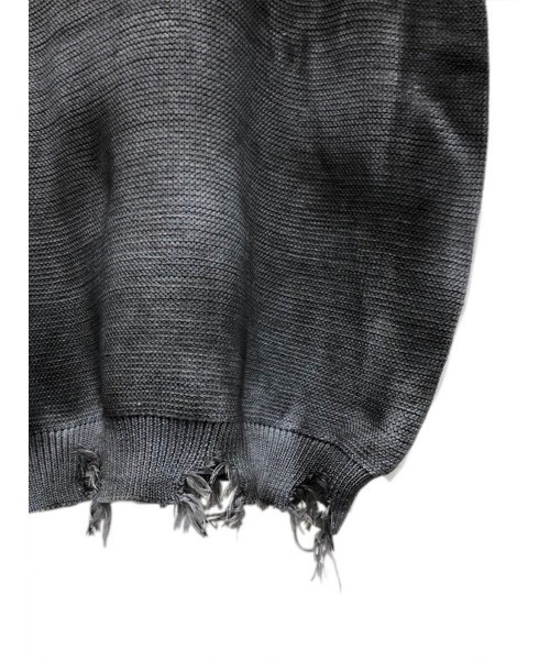 XU（エックスユー）の「【XU/エックスユー】spray washed knit vest/スプレー加工 Vネックニットベスト ダメージニットベスト ニットベスト（ベスト・メンズ・パープル/グレー・ONE SIZE）」の5枚目の写真