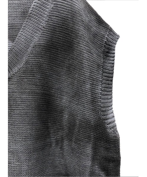XU（エックスユー）の「【XU/エックスユー】spray washed knit vest/スプレー加工 Vネックニットベスト ダメージニットベスト ニットベスト（ベスト・メンズ・パープル/グレー・ONE SIZE）」の4枚目の写真