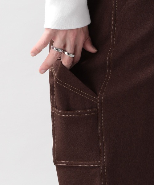 RAGEBLUE(レイジブルー)の「メランジーンズオーバーオール<セットアップ着用可能>(サロペット/オーバーオール・メンズ・ブラック/ブラウン・FREE)」の14枚目の写真