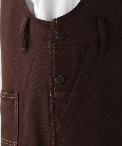 RAGEBLUE(レイジブルー)の「メランジーンズオーバーオール<セットアップ着用可能>(サロペット/オーバーオール・メンズ・ブラック/ブラウン・FREE)」の6枚目の写真