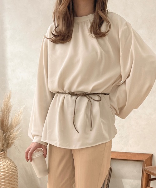 apres jour clair（アプレジュールクレア）の「【apres jour clair】２WAYスリーブシャツ（シャツ/ブラウス・レディース・アイボリー/ベージュ/ピンク系その他・フリー/X-LARGE）」の11枚目の写真