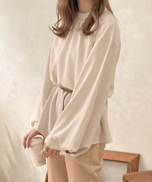 apres jour clair（アプレジュールクレア）の「【apres jour clair】２WAYスリーブシャツ（シャツ/ブラウス・レディース・アイボリー/ベージュ/ピンク系その他・フリー/X-LARGE）」の12枚目の写真