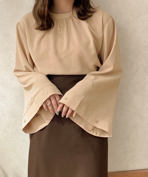 apres jour clair（アプレジュールクレア）の「【apres jour clair】２WAYスリーブシャツ（シャツ/ブラウス・レディース・アイボリー/ベージュ/ピンク系その他・フリー/X-LARGE）」の19枚目の写真