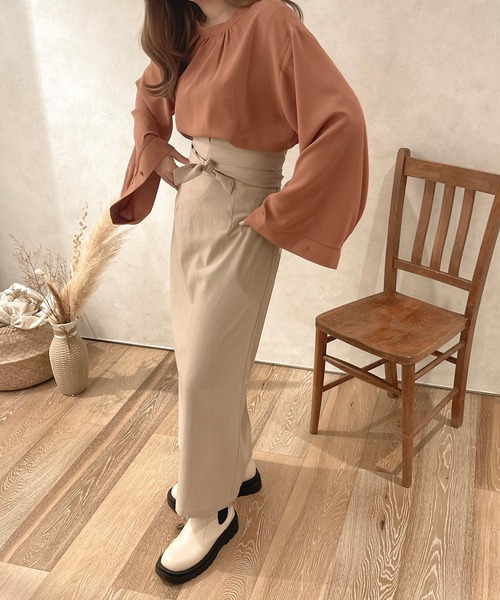 apres jour clair（アプレジュールクレア）の「【apres jour clair】２WAYスリーブシャツ（シャツ/ブラウス・レディース・アイボリー/ベージュ/ピンク系その他・フリー/X-LARGE）」の7枚目の写真