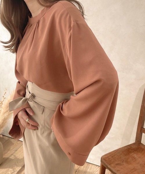 apres jour clair（アプレジュールクレア）の「【apres jour clair】２WAYスリーブシャツ（シャツ/ブラウス・レディース・アイボリー/ベージュ/ピンク系その他・フリー/X-LARGE）」の5枚目の写真