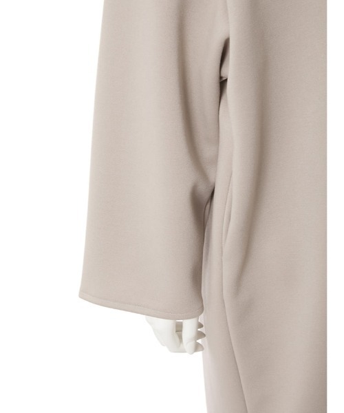 fifth(フィフス)の「ノーカラーオーバーコート(ノーカラーコート・レディース・アイボリー/グレイッシュベージュ・M)」の8枚目の写真