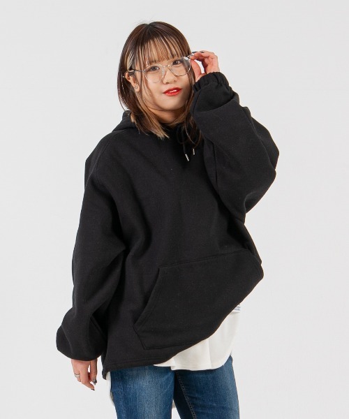 mimonal(ミモナル)の「オーバーフィットフーディー【ユニセックス】(パーカー・メンズ・グレー/ブラック・FREE)」の16枚目の写真