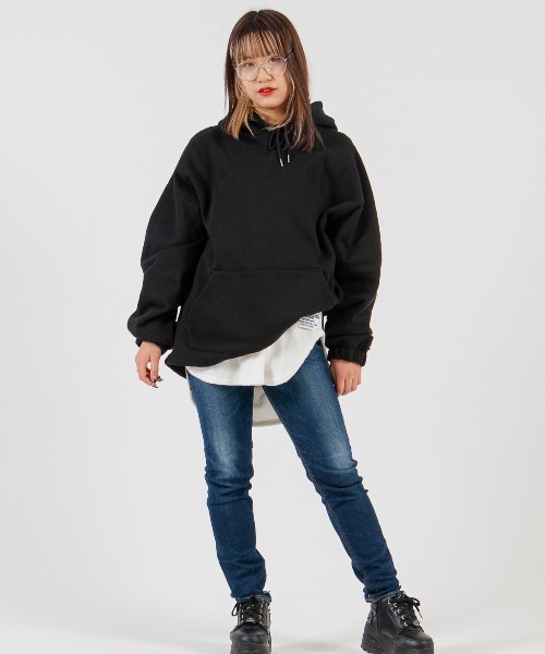 mimonal(ミモナル)の「オーバーフィットフーディー【ユニセックス】(パーカー・メンズ・グレー/ブラック・FREE)」の17枚目の写真