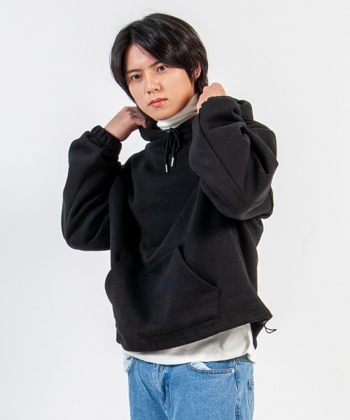 mimonal(ミモナル)の「オーバーフィットフーディー【ユニセックス】(パーカー・メンズ・グレー/ブラック・FREE)」の21枚目の写真