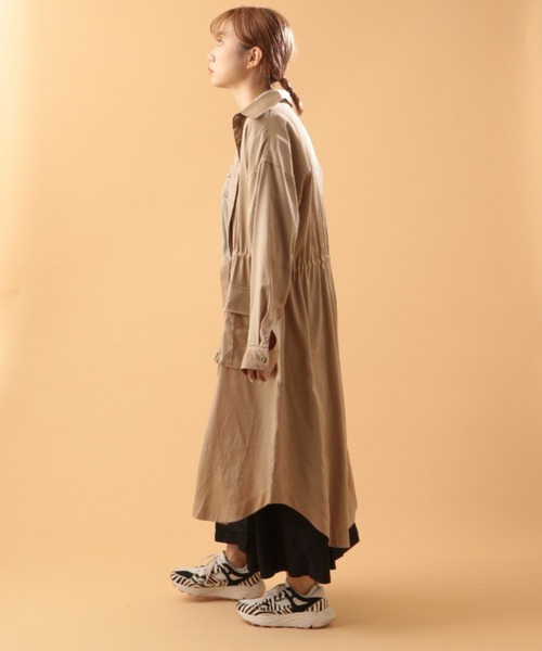 ビンテージ Vintage 80's ターコイズ 長袖シャツワンピース ロング レトロ柄 ロングワンピース レディース 秋 シャツワンピース