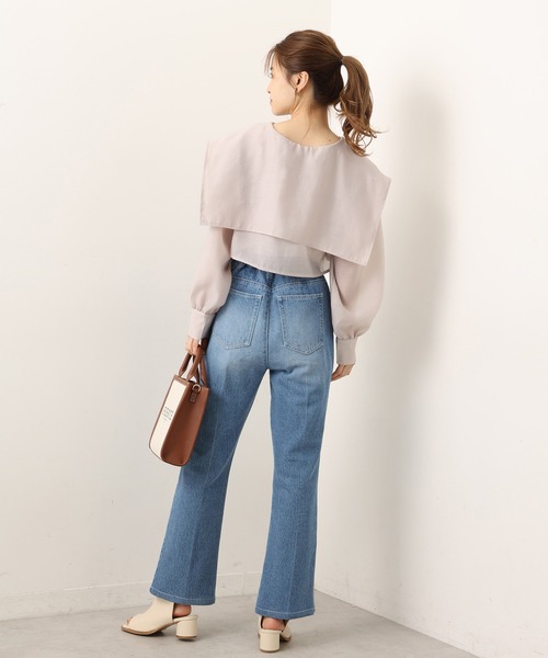 one after another NICE CLAUP（ワンアフターアナザーナイスクラップ）の「マルチWAY　セーラーカラーブラウスキャミワンピースセット（ワンピース・レディース・ベージュ/アイボリー/グレー系その他・FREE）」の6枚目の写真