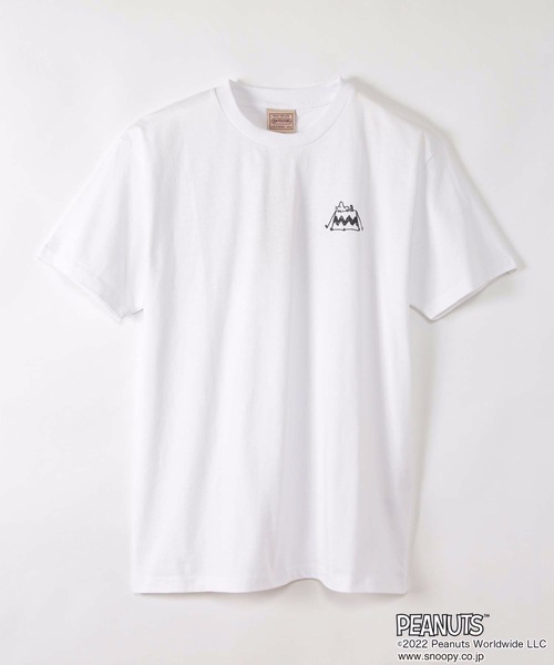 PEANUTS(ピーナッツ)の「【OUTDOOR PRODUCTS/アウトドアプロダクツ】【PEANUTS/ピーナッツ】 スヌーピー オリジナルデザインTシャツ(Tシャツ/カットソー・メンズ・ホワイト系その他/ダークグリーン/ピンク系その他/ブルー/ベージュ系その他/ベージュ/ホワイト・X-LARGE/MEDIUM/SMALL/LARGE)」の9枚目の写真