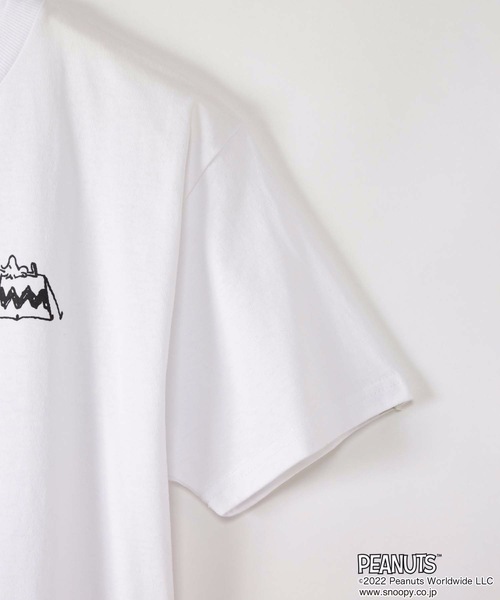 PEANUTS(ピーナッツ)の「【OUTDOOR PRODUCTS/アウトドアプロダクツ】【PEANUTS/ピーナッツ】 スヌーピー オリジナルデザインTシャツ(Tシャツ/カットソー・メンズ・ホワイト系その他/ダークグリーン/ピンク系その他/ブルー/ベージュ系その他/ベージュ/ホワイト・X-LARGE/MEDIUM/SMALL/LARGE)」の14枚目の写真