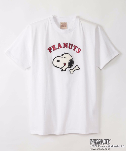 PEANUTS(ピーナッツ)の「【OUTDOOR PRODUCTS/アウトドアプロダクツ】【PEANUTS/ピーナッツ】 スヌーピー オリジナルデザインTシャツ(Tシャツ/カットソー・メンズ・ホワイト系その他/ダークグリーン/ピンク系その他/ブルー/ベージュ系その他/ベージュ/ホワイト・X-LARGE/MEDIUM/SMALL/LARGE)」の8枚目の写真