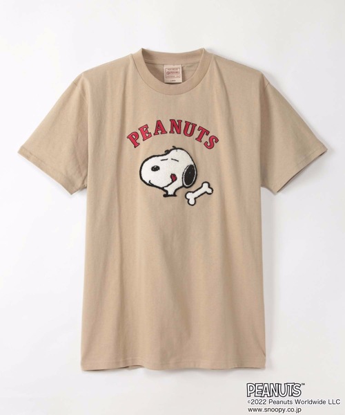 PEANUTS(ピーナッツ)の「【OUTDOOR PRODUCTS/アウトドアプロダクツ】【PEANUTS/ピーナッツ】 スヌーピー オリジナルデザインTシャツ(Tシャツ/カットソー・メンズ・ホワイト系その他/ダークグリーン/ピンク系その他/ブルー/ベージュ系その他/ベージュ/ホワイト・X-LARGE/MEDIUM/SMALL/LARGE)」の17枚目の写真