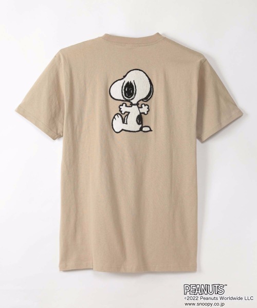 PEANUTS(ピーナッツ)の「【OUTDOOR PRODUCTS/アウトドアプロダクツ】【PEANUTS/ピーナッツ】 スヌーピー オリジナルデザインTシャツ(Tシャツ/カットソー・メンズ・ホワイト系その他/ダークグリーン/ピンク系その他/ブルー/ベージュ系その他/ベージュ/ホワイト・X-LARGE/MEDIUM/SMALL/LARGE)」の19枚目の写真
