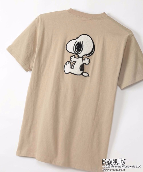 PEANUTS(ピーナッツ)の「【OUTDOOR PRODUCTS/アウトドアプロダクツ】【PEANUTS/ピーナッツ】 スヌーピー オリジナルデザインTシャツ(Tシャツ/カットソー・メンズ・ホワイト系その他/ダークグリーン/ピンク系その他/ブルー/ベージュ系その他/ベージュ/ホワイト・X-LARGE/MEDIUM/SMALL/LARGE)」の20枚目の写真
