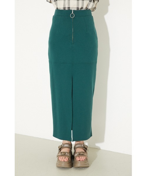 rienda（リエンダ）の「ディープスリットタイトカットスカート（スカート・レディース・ブラック/ブラウン/グリーン/スモークピンク・SMALL/MEDIUM）」の7枚目の写真