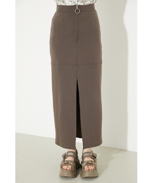 rienda（リエンダ）の「ディープスリットタイトカットスカート（スカート・レディース・ブラック/ブラウン/グリーン/スモークピンク・SMALL/MEDIUM）」の17枚目の写真