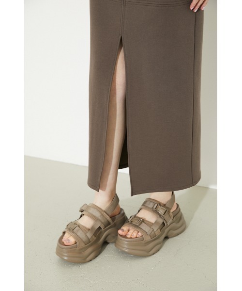 rienda（リエンダ）の「ディープスリットタイトカットスカート（スカート・レディース・ブラック/ブラウン/グリーン/スモークピンク・SMALL/MEDIUM）」の22枚目の写真