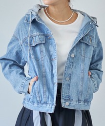 each | フード付きデニムジャケット(デニムジャケット)